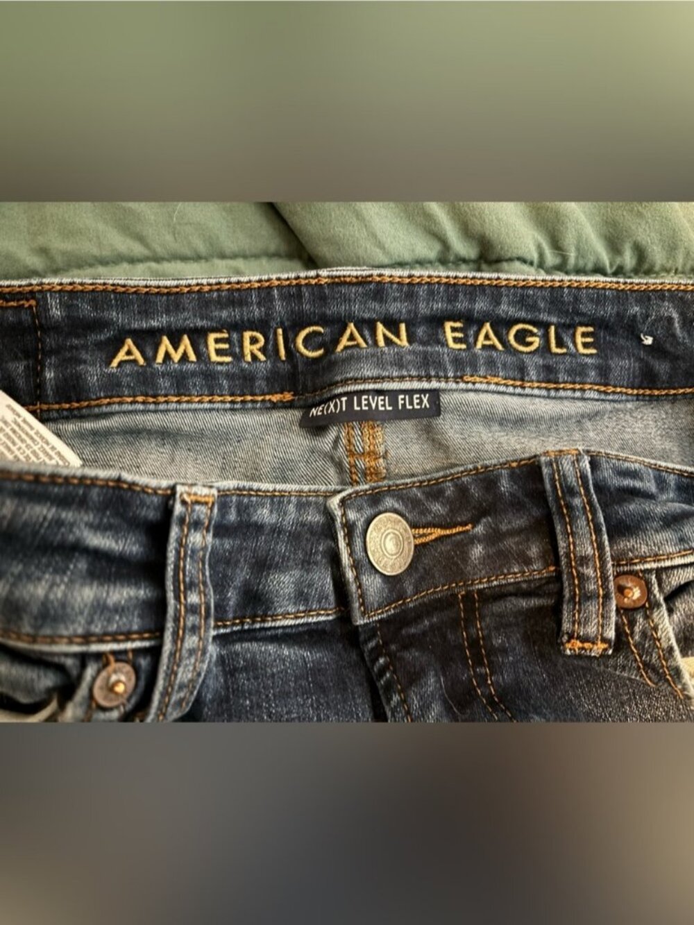American Eagle Outfitters Navy Distressed Skinny Jeans - Picture 5 of 5